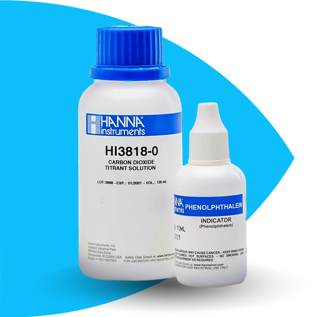 TEST KIT PARA DIOXIDO DE CARBONO, 100 TEST (HI3818) - HANNA