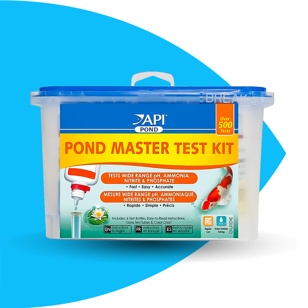 Kit de prueba API Pond Master (amoníaco, nitrito, fósforo, pH)