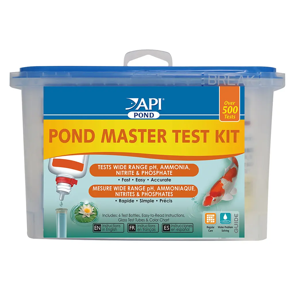 Kit de prueba API Pond Master (amoníaco, nitrito, fósforo, pH)